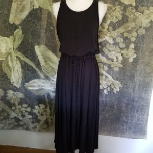 The Limited drapey, knit maxi drawstring tank dress